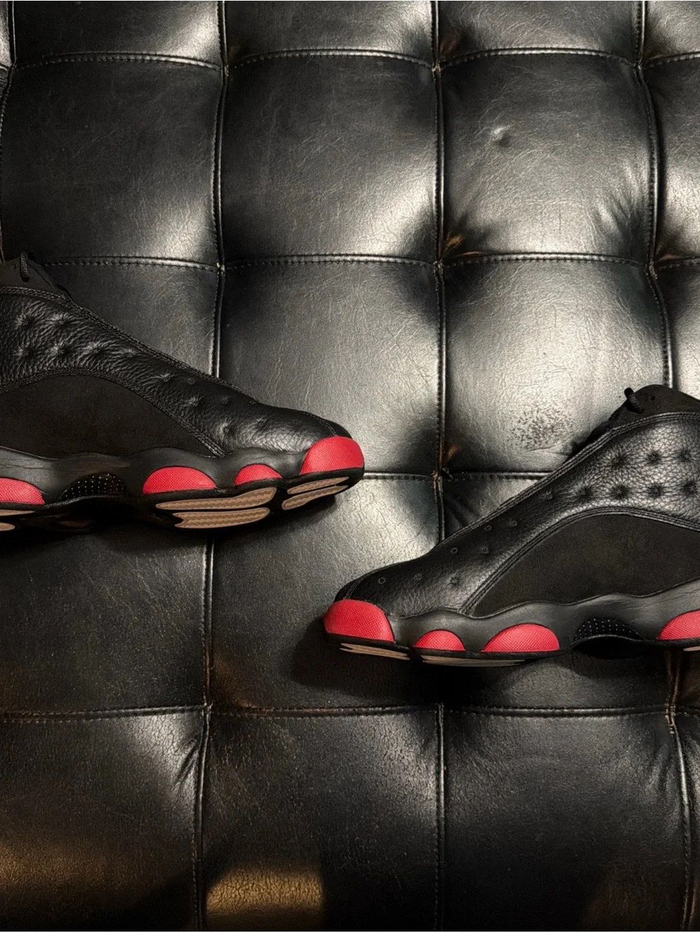 Mens Air Jordan 13 Dirty Bred Black Red sneaker